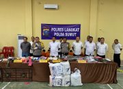 Polres Langkat Rilis Ungkap Kasus Selama Bulan Januari 2024.