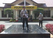 Siap amankan tahapan Kampanye Pemilu 2024, Polres Langkat laksanakan Apel.