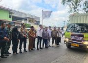 Walikota Tanjungbalai Turut Serta melakukan Pelepasan 10 unit Truk Kontainer pendistribusian logistik