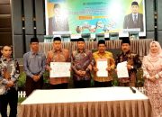 Kanwil Kemenagsu,Teken Komitmen kawal PPDM 2024 Bersama Poldasu Dan Ombudsman