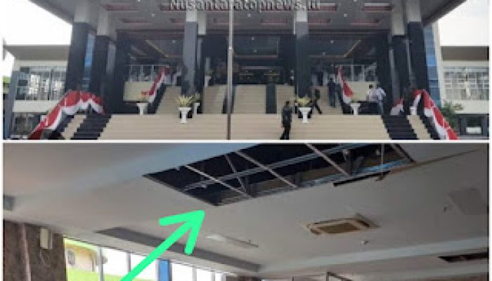 Pembangunan Gedung DPRD Binjai yang  menelan Biaya 45 Milyar lebih, Rusak Parah.