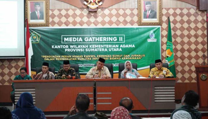 KEMENTRIAN AGAMA PROVINSI SUMUT ADAKAN PERS GATHERING DENGAN JURNALIS