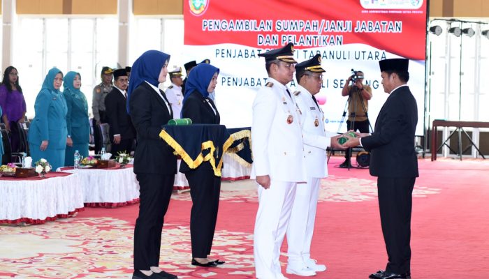 Pj.Gubernur Sumut Hasanudin Lantik Pj Bupati Deli Serdang dan Taput