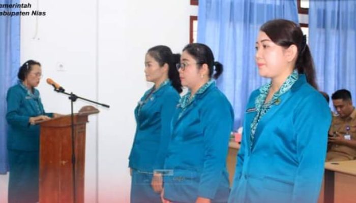 Ketua TP-PKK Kecamatan Se-Kabupaten Nias Dilantik