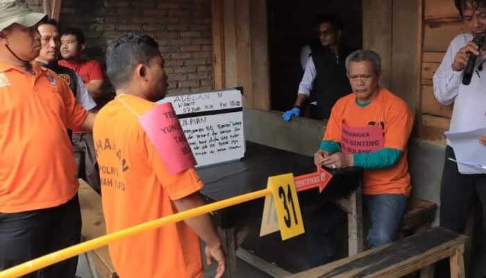 Polda Sumut Gelar Rekonstruksi kebakaran Rumah Sempurna Pasaribu