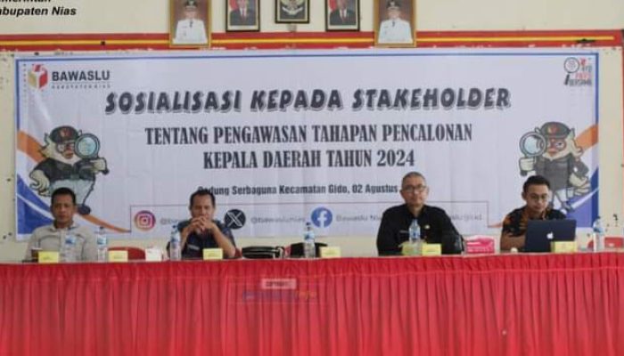 Sekda Nias Hadiri Sosialisasi Tentang Pengawasan Tahapan Pencalonan Kepala Daerah