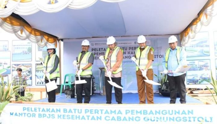 Peletakkan Batu Pertama Kantor BPJS Kesehatan Cabang ­Gunungsitoli