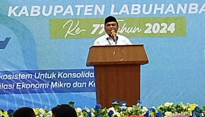 Pemkab labuhan Batu Memperingati Hari Koperasi Yang ke 77 Di Aula Suzuya Plaza Rantauprapat.
