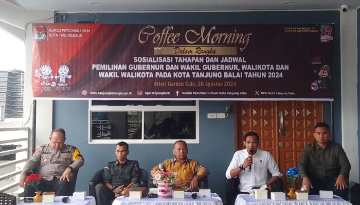 Coffee Morning Sosialisasi Tahapan Pemilu Kada Bersama KPUD Tanjungbalai dan Para Insan Pers