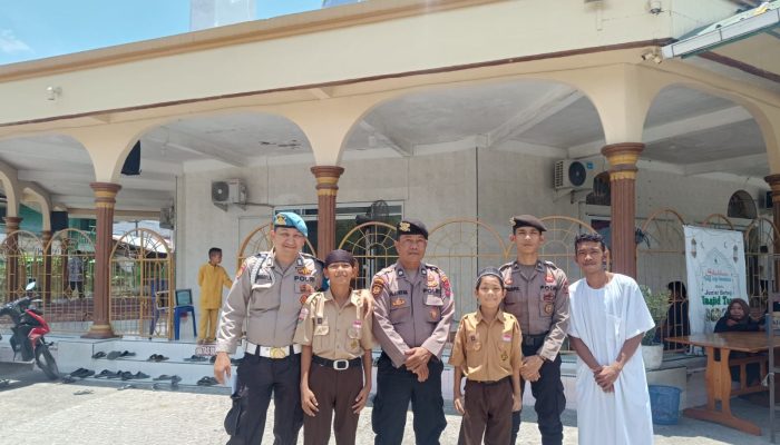20 Personil Diturunkan Polres T.Balai Laksanakan Pengamanan & Monitoring di Mesjid