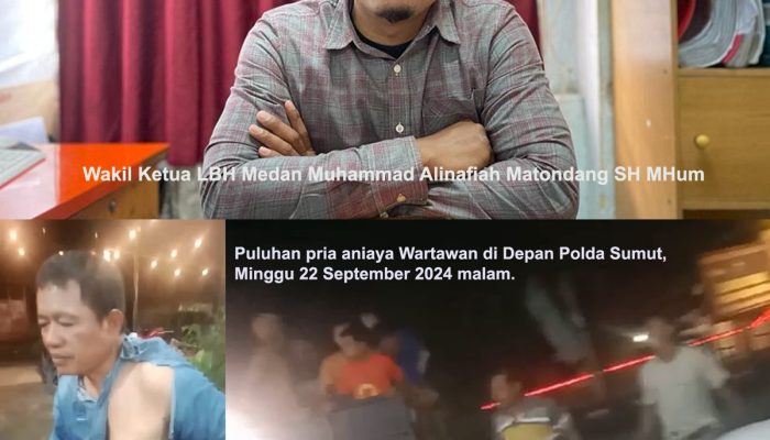 Depan Polda Sumut Wartawan Dianiaya, LBH Minta Polisi Bertindak Cepat dan Serius, Ini Tanggapan PWI, KKJ dan LPSK