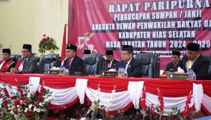 Anggota DPRD Kabupaten Nias Selatan Periode 2024-2029 Dilantik