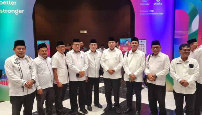 Kakanwil Kemenag Sumut H.Ahmad Qosbi.S.Ag.MM Dan Sejumlah Kakan Kemenag Hadiri Peringatan Hari Santri Nasional