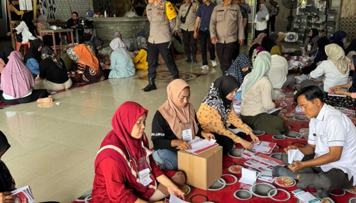 Wakapolres T.Balai Cek Gudang Logistik KPU & Kesiapan Personel Pengamanan