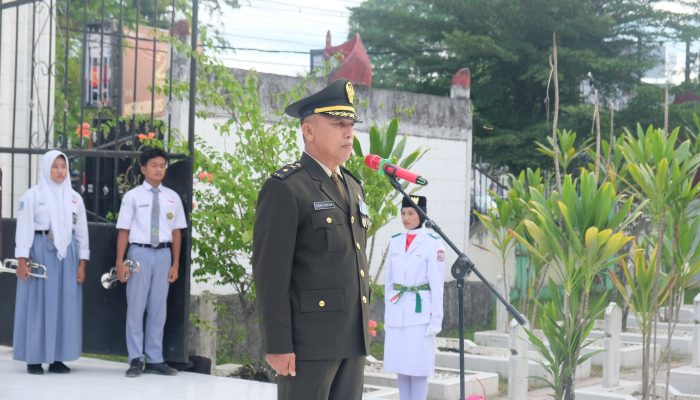 Polres Tanjung Balai Hadiri Upacara Ziarah Peringatan Hari Pahlawan Ke-79.