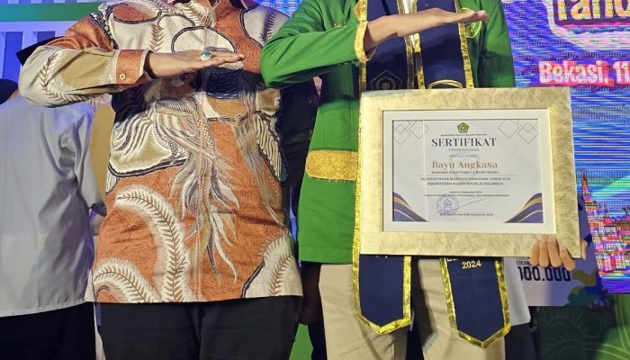 Bayu Angkasa, Siswa MAN 2 Model Medan Raih Penghargaan Inisiator Muda Moderasi Beragama Kemenag RI