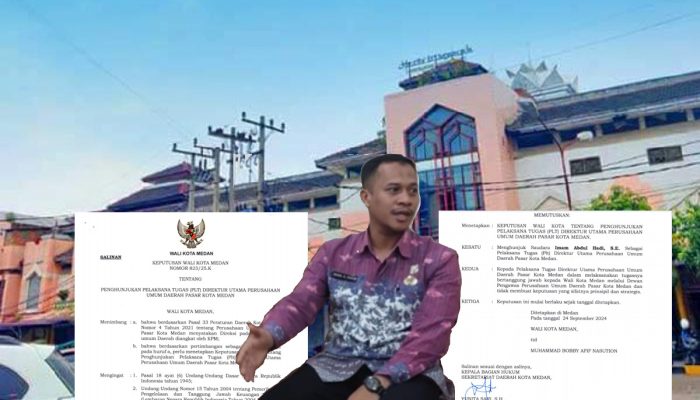 Pegawai PUD Pasar Medan Protes, Mutasi Ala Imam AH ‘Kangkangi’ SK Walikota, Wong Chun Sen : Langgar Aturan