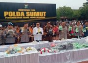 Operasi Besar Polda Sumut, Ratusan Tersangka dan Narkoba Diamankan dalam Sepekan