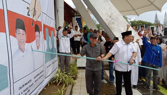 Ribuan Masyarakat Tanjungbalai Hadiri Kampanye Simpatik Pasangan Warohmah Walau Hujan