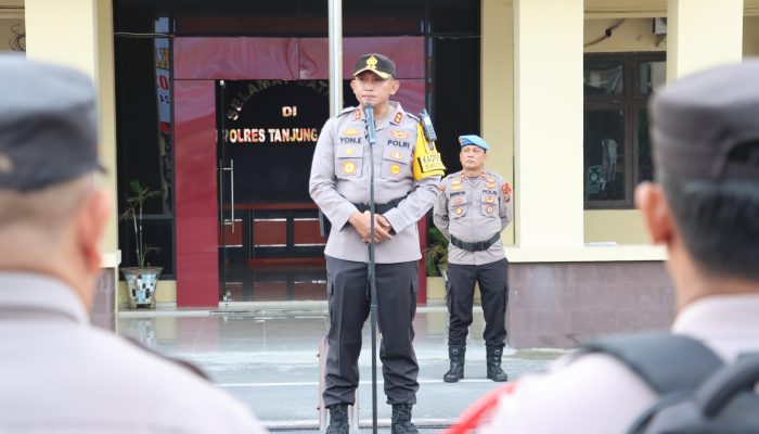 Polres T.Balai Gelar Apel Pergeseran Pasukan Pengamanan TPS Pilkada 2024