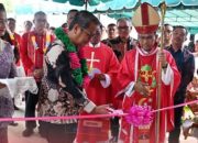 Bupati Nias Hadiri Perayaan Misa Pemberkatan Pastoran