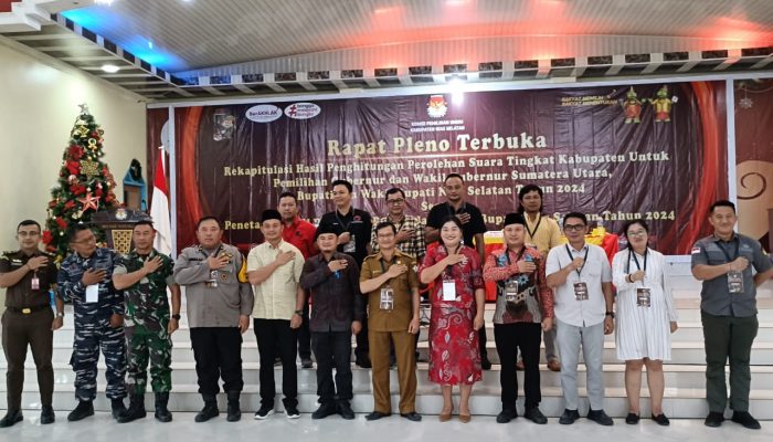 KPU Nias Selatan gelar Pleno Terbuka Penghitungan Perolehan Suara pilkada