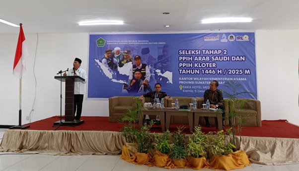 Kakanwil Kemenag Sumut Sampaikan : Menjadi Petugas Haji Merupakan Panggilan Allah Swt, Jangan Sia-Siakan