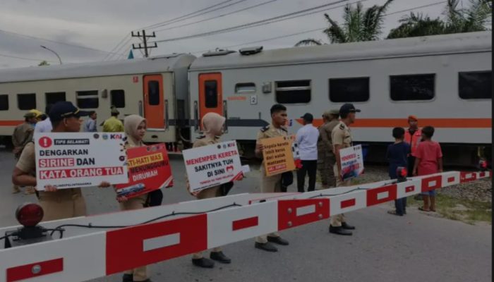 Pemprov Sumut Bangun Palang Pintu dan Pos Jaga Perlintasan di Kota Tanjung Balai,PT.KAI Apresiasi Kaloborasi Pemprovsu.