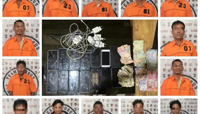 Polres Pelabuhan Belawan Ringkus 14 Pelaku Judi Online di Awal Tahun 2025