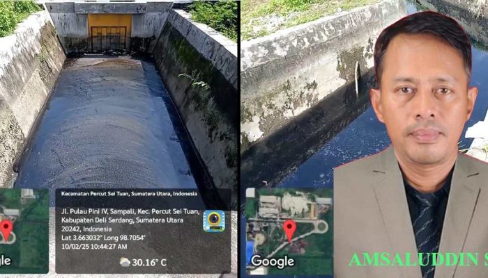 Pencemaran Air di Drainase KIM 2 Berulang, Amsaludin SH Tanyakan Peran APH dan PPNS Lingkungan Hidup