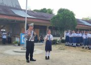 Sat Lantas Polres Nias Sosialisasikan Etika Berlalu Lintas di SMP Negeri 3 Gunungsitoli.