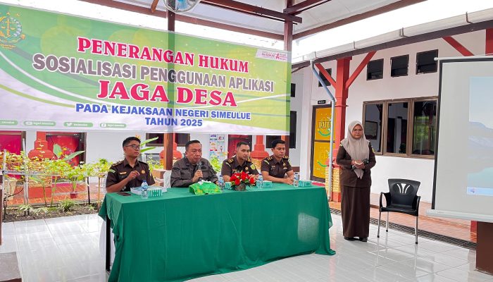 Kejaksaan Negeri Simeulue, terapkan Real Time Monitoring Village Management Funding (Jaga Desa)