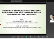 Kanwil Kemenagsu Laksanakan Rakor KUB dan Pemantauan EWS