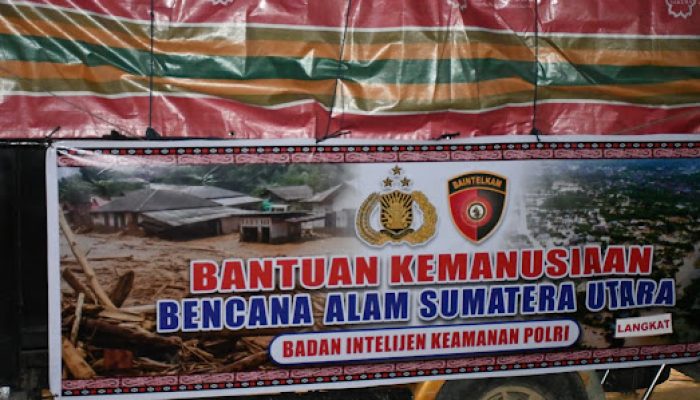 Baintelkam Polri Berikan Bantuan Bagi Korban Bencana Alam di Sumatera Utara.