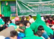 Posko Banjir MTsN 1 Langkat Laksanakan Trauma Healing Bersama TNI