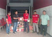 PMI Kota Medan Datangi Posko  Forwaka Peduli Bencana Banjir Dan Serahkan Bantuan 