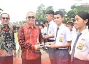 Wabup Nias Buka Program Makanan Bergizi Gratis di SMPN 1 Botomuzoi