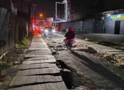 Gegara Pasang U-Ditch Untuk Drainase, Aspal di Jalan Bahagia Rusak Parah, Dinas PU Medan Seakan Tutup Mata