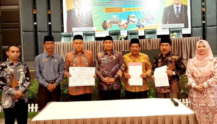 Kanwil Kemenagsu,Teken Komitmen kawal PPDM 2024 Bersama Poldasu Dan Ombudsman