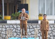 Sekda Nisut Pimpin Upacara Penaikan Bendera Merah Putih