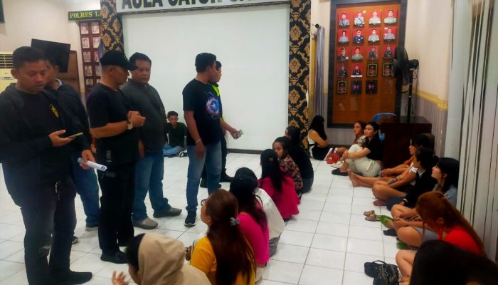 Kapolres Binjai Dan PJU  menggerebek dan mengamankan para pengunjung Diskotik Blue Star