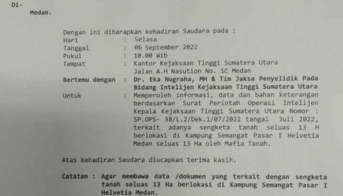 Perjuangkan Warisan 13 Hektar Tanah di Medan, Tumirin Dipenjara Atas Laporan PT Nusa Land, Minta Tolong ke Jokowi dan Kapolri
