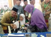 Kanwil Kemenag Sumut Sambut Jemaah Haji Kloter 1 Asal Asahan Tiba di Asrama Haji Medan