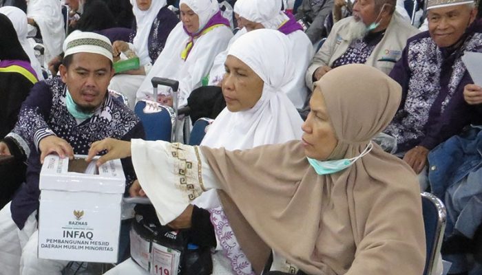 Infak jamaah haji Yang terkumpul Untuk  Baznas Sumut Berjumlah Rp 225 Juta Tahun 2024