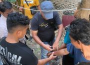 Polres Tanjung Balai Bersama Gabungan TNI, BNN Gerebek Kampung Narkoba Dua Orang Laki Laki Positif Narkoba Diamankan