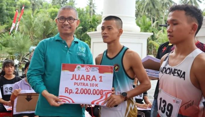 Memeriahkan HUT KEMRI, Pemkab Nias Selenggarakan Lomba Lari 10 K Putra Dan 5 K Putri
