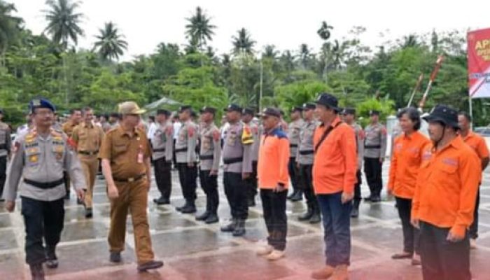 Sekda Nias Hadiri Apel Gelar Ops Mantap Praja Toba 2024