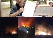 Membara’ di Desa Paluh Kurau, Pasca Lapor ke Polisi Penyerobotan Lahan, Kebun Sawit KTS Makmur Malah Dibakar OTK