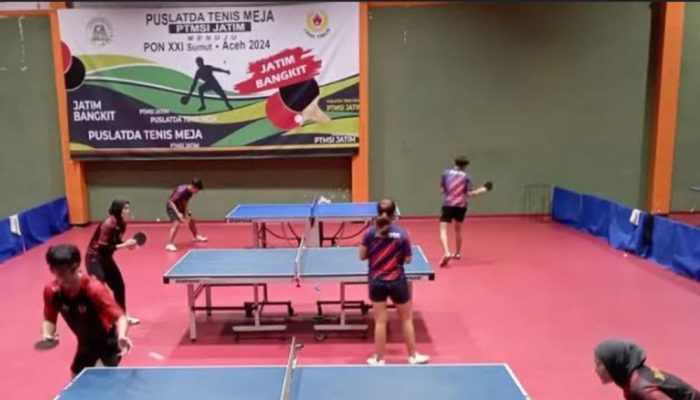 Dalam cabor Tenis Meja,Sumut Raih Perunggu