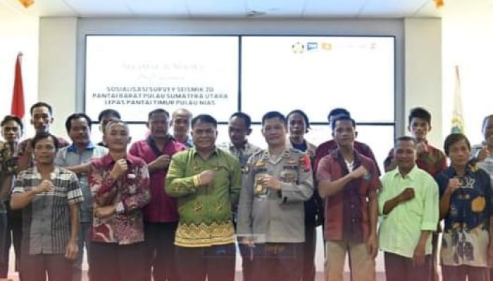 Sosialisasi Pelaksaan Survey Seismik 2D Di wilayah Lepas Pantai Timur Pulau Nias